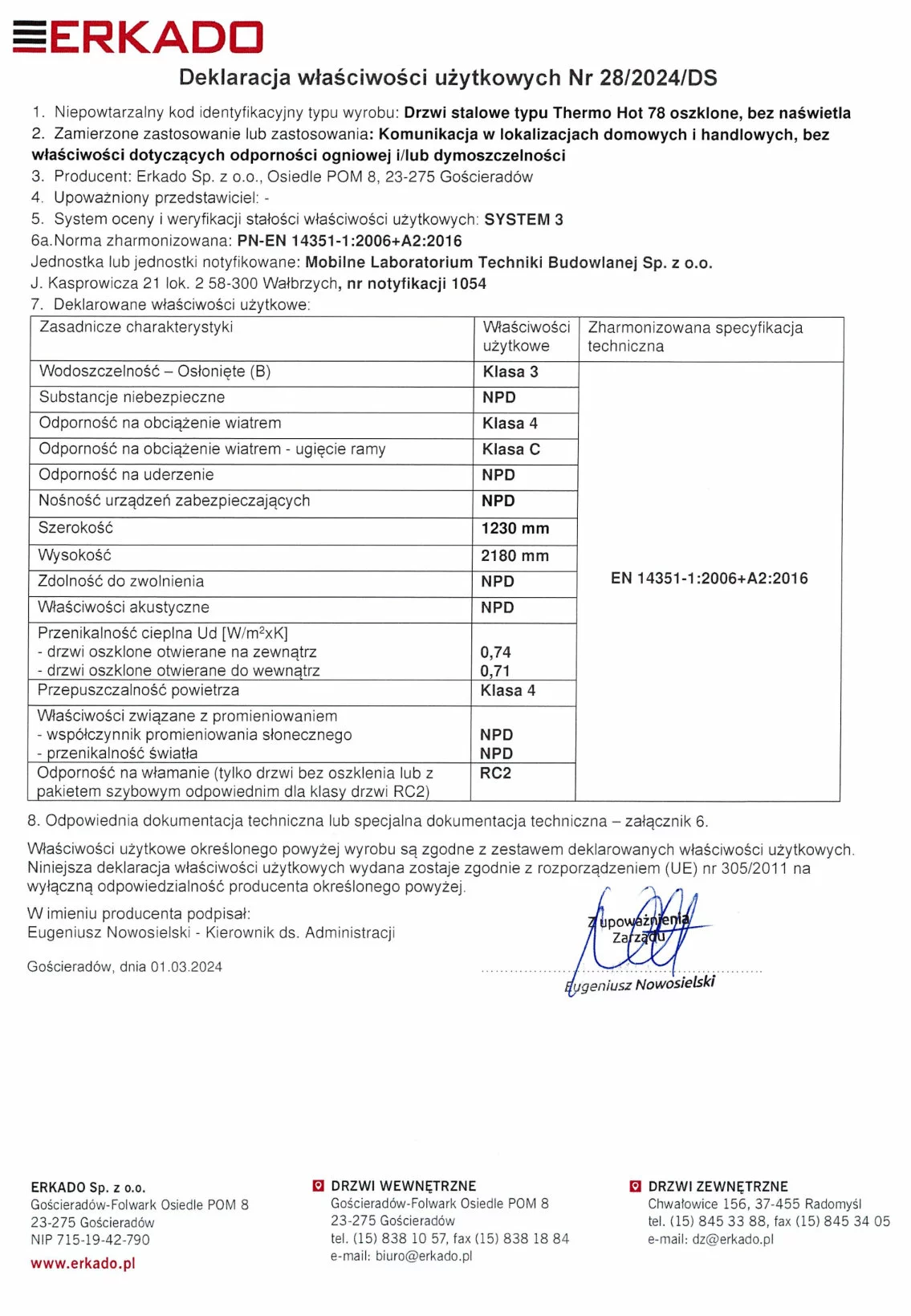 Certyfikat jakości 17